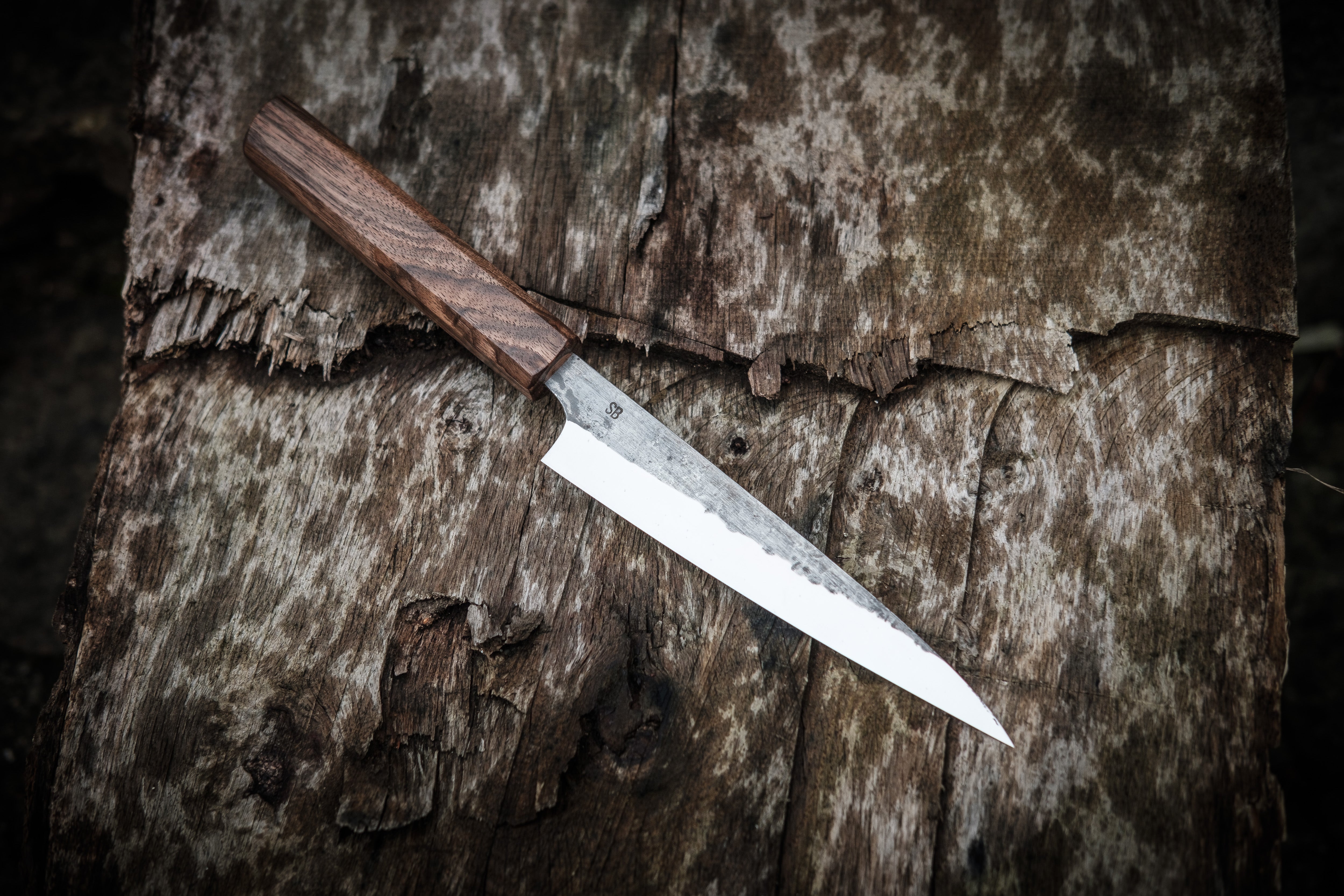 4.5" Stainless Paring Knife w/ English Walnut Handle